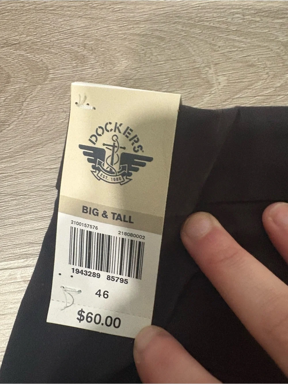 Dockers Black Flat-Front Men's Chino Shorts